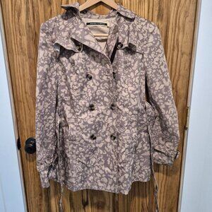 Anthropologie Daughters of the Liberation Animal Print Trench Size 8